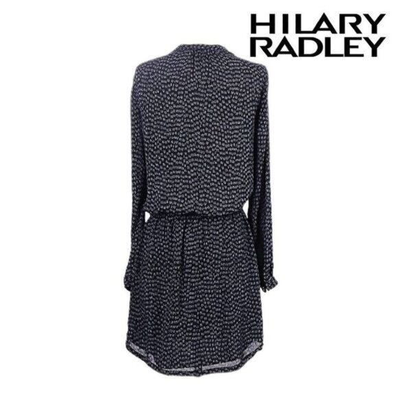 Hilary Radley Women Tunic Dress V-Neck Printed Long sleeves Short Dress‎ - Picture 4 of 10